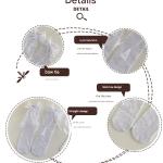 جوارب أطفال مستقيمة اللون بتصميم فراشة ثلاثية الأبعاد (زوج واحد)