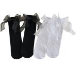 جوارب أطفال مستقيمة اللون بتصميم فراشة ثلاثية الأبعاد (زوج واحد)