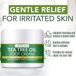 LANEMAY Tea Tree Oil Foot Cream for Dry, Cracked, and Rough Skin