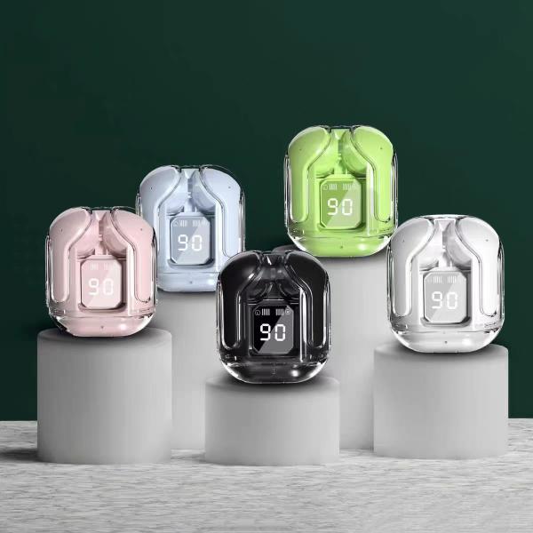 Wireless Bluetooth Headphones with Clear Stereo Sound, Digital Battery Display for All Smartphones New