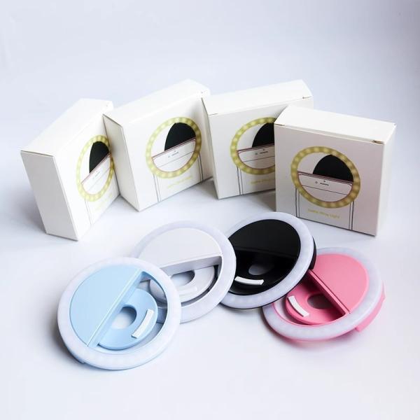 Selfie Light for Phone, Laptop, Tablets, Photography and Video, Rechargeable Ring Light Mounted and Portable Fill Light Suitable for Selfie and Live Streaming