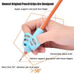 5-piece comfortable pencil grip in assorted colors to improve children's writing experience