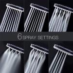 Multifunctional High Pressure Shower Head Shower luxury starts here 6 different spray patterns