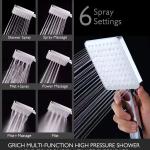 Multifunctional High Pressure Shower Head Shower luxury starts here 6 different spray patterns
