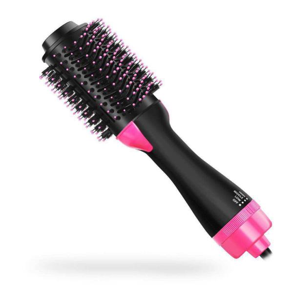 Stylish hot air comb with a modern design. Combine drying and styling in one step.