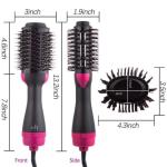 Stylish hot air comb with a modern design. Combine drying and styling in one step.