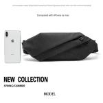 This crossbody bag features an innovative design and a stylish look. Made of durable material in a dark black color