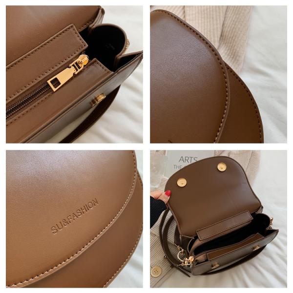 Genuine leather crossbody bag, practical elegance with a classic design