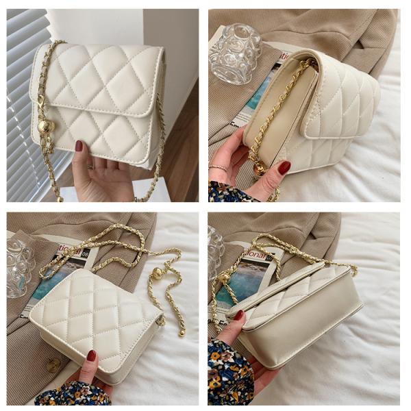 luxurious gold chain lined handbag that suits your taste