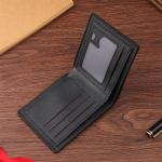 Dark leather wallet with a classic, elegant style