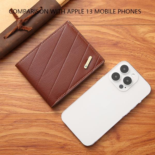 Luxury leather wallet with an elegant and modern design