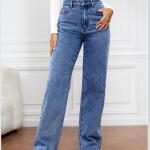 Wide-leg jeans with a modern twist