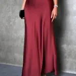 Luxurious satin maxi skirt with a flowy and elegant cut