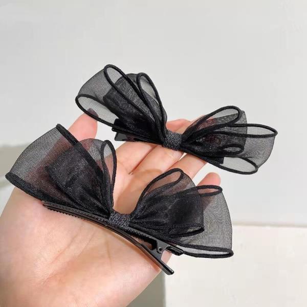 Black mesh hair clip, an artistic touch that complements your elegance