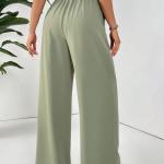 Women's high-waisted, wide-leg lightweight pants are an irresistible elegance.