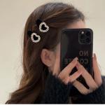 Velvet hair clip embellished with diamond crystals. Elegance that touches the imagination.