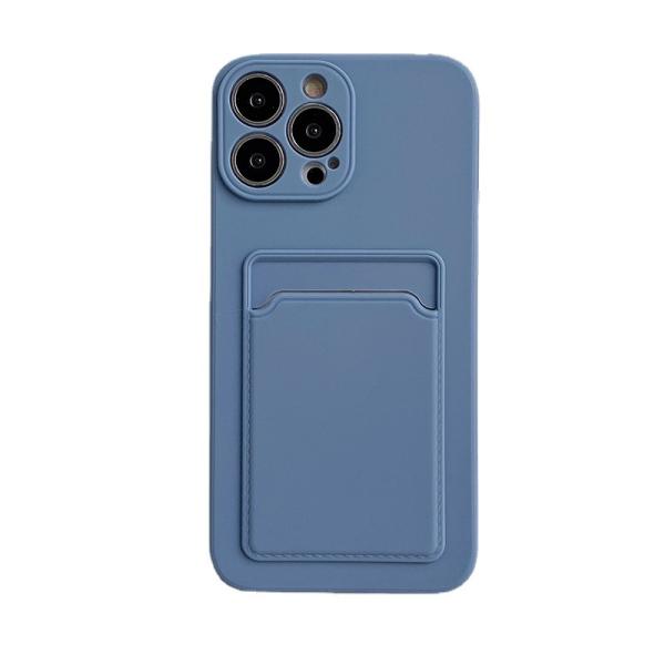 Dual-color silicone phone case, stylish protection with practical card pocket