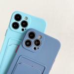 Dual-color silicone phone case, stylish protection with practical card pocket