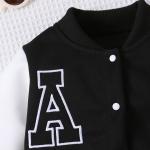 2Pieces Toddler Boys' Clothing Set Comfortable and Practical Printed Design Long Sleeve Jacket and Long Pants Heavy Fabric