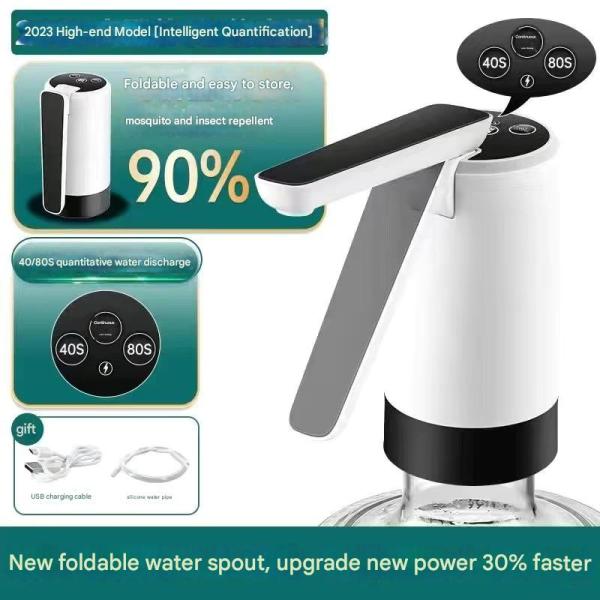 Transparent foldable automatic water pump