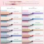 أقلام تمييز ألوان هادئة، تركيز أعلى، وأناقة في كل سطر