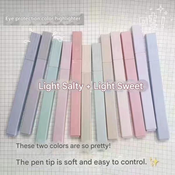 أقلام تمييز ألوان هادئة، تركيز أعلى، وأناقة في كل سطر