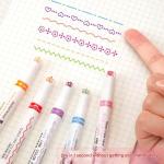 Set of 6 decorative highlighters because every line deserves to be art