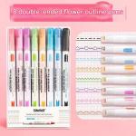 Set of 6 decorative highlighters because every line deserves to be art