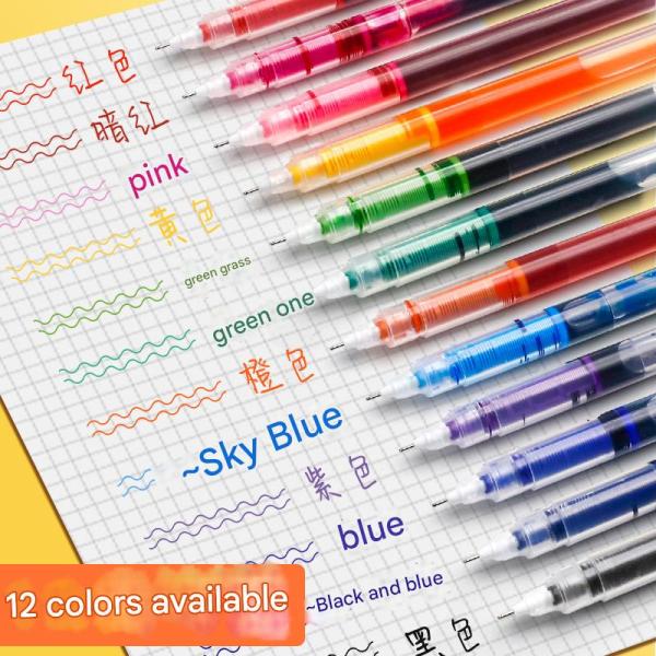 Fineliner Color Pen Set 12 Colors for Limitless Creativity 0.5mm