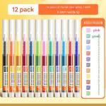 Fineliner Color Pen Set 12 Colors for Limitless Creativity 0.5mm