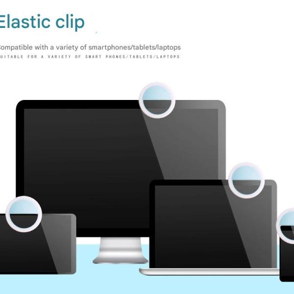 Selfie Light for Phone, Laptop, Tablets, Photography and Video, Rechargeable Ring Light Mounted and Portable Fill Light Suitable for Selfie and Live Streaming