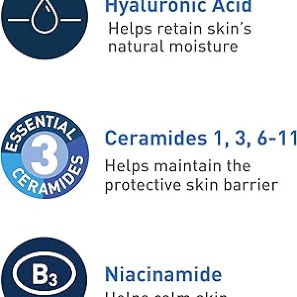 CeraVe Hydrating Foaming Gel Cleanser, Gentle Facial Wash with Hyaluronic Acid and Ceramides for Normal to Dry Skin