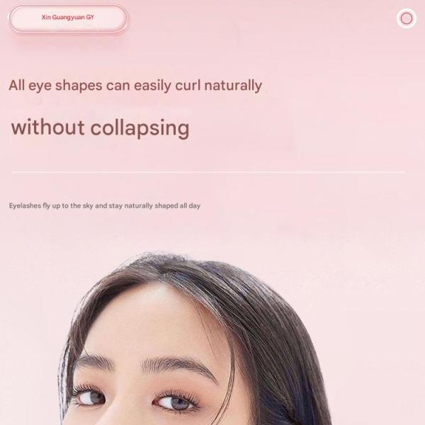 This eyelash curler features a modern design and a handle decorated with a white butterfly. Designed to give you a natural, luscious look without pulling or breaking your lashes.