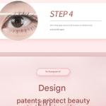 This eyelash curler features a modern design and a handle decorated with a white butterfly. Designed to give you a natural, luscious look without pulling or breaking your lashes.