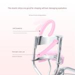 This eyelash curler features a modern design and a handle decorated with a white butterfly. Designed to give you a natural, luscious look without pulling or breaking your lashes.