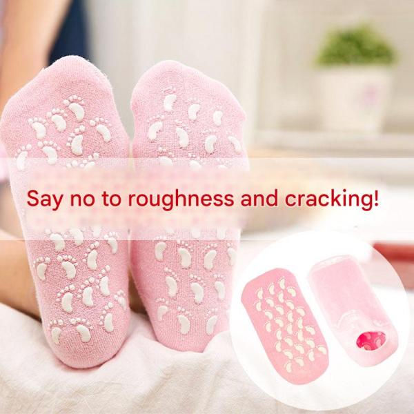 Moisturizing Rose Foot and Hand Mask, Gel Treatment for Exfoliation and Hydration