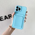 Dual-color silicone phone case, stylish protection with practical card pocket