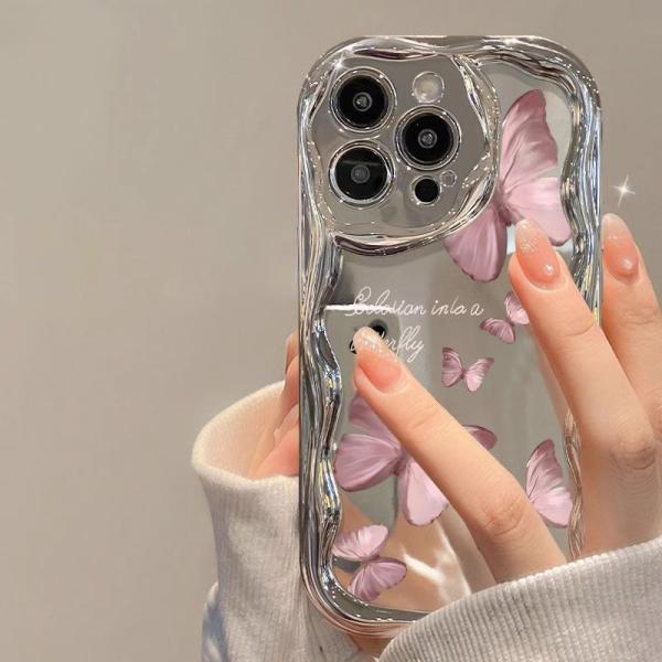 Butterfly Design Transparent Phone Cover: Elegance at its finest