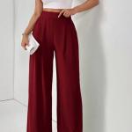 Women's high-waisted, wide-leg lightweight pants are an irresistible elegance.