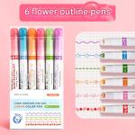 Set of 6 decorative highlighters because every line deserves to be art