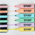 6 Pastel Colored Highlighters Soft Touch Illuminate Your Ideas